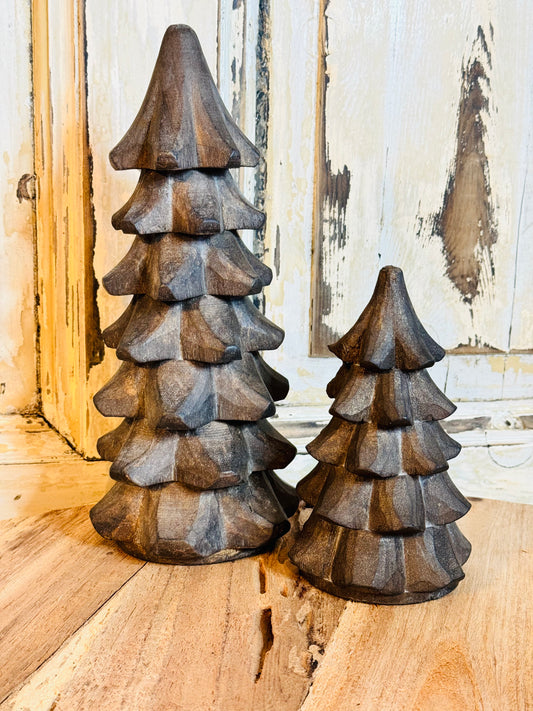 Kerstboom ornamenten hout